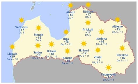 laika prognoze rīgā šodien.